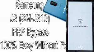 All described operations you are doing at your own . Frp Bypass Samsung Galaxy J8 2018 Sm J810 100 Easy Without Pc Remove Google Account Android 9 8 Youtube