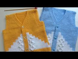 1 Yas Bebeklere Tunus Orgu Ile Yelek Yapma Asamalari Nazarca Com Tig Isi Bebek Elbiseleri Baby Knitting Patterns Bebek Yelek