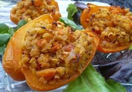 Poivrons Farcis Aux Lentilles Corail Recette Ptitchef Recette Recette Poivron Recette Poivron Farci Poivrons Farcis