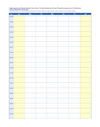 45 Printable Appointment Schedule Templates Appointment