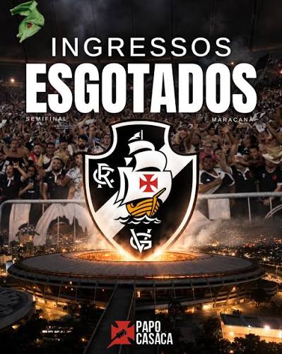 💢🏟️ NOSSA GENTE NO MARACA! Ap&oacute;s a Justi&ccedil;a liberar novamente o Maracan&atilde; para receber o confronto de volta entre Vasco e Boca Juniors, pela semifinal da CONMEBOL Sudamericana, os ingressos voltaram a s