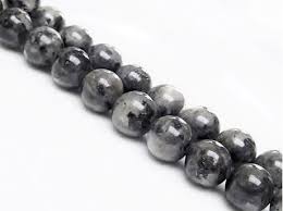 This stone is usually dark grey, dark blue, or black in color. 12x12 Mm Round Gemstone Beads Larvikite Natural Dune Beads