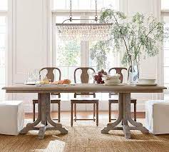 The set includes 2 arm and 4 armless dining chairs with a rope style seat and back. Perfect Pair Linden Dining Table Mabry Chair Pb Comfort Roll Slipcovered Armchair In 2021 Pottery Barn Dining Room Farmhouse Dining Dining Table