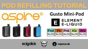 But how did i get on with it? Aspire Gusto Mini Pod Refill Tutorial Youtube