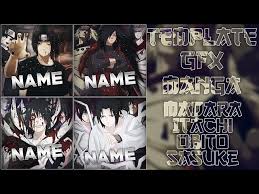 Published by october 24, 2019. Template Pack Avatar Logo Uchiwa Sasuke Itachi Obito Madara Youtube