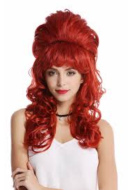 Another cutting edge 60s hairstyle is the long hair which can either be worn sleek or with a slight lift and almost always with a fringe. Gf W2418 137 Quality Lady Wig Baroque 60s Beehive Retro Bun Curly Long Fiery Red Pop