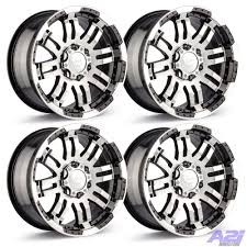 Black 6 Lug Chevy Wheels Set 4 17 Vision 375 Warrior Black Truck Wheels 8 Lug Chevy Dodge Gmc Rims Vision Gmc Trucks Gmc Truck Wheels