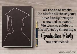 40 graduation party foods worthy of a celebration. Graduation Party Invitation Messages And Wording Ideas Wishesmsg