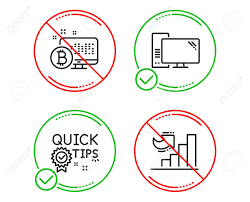 Do Or Stop Quick Tips Computer And Bitcoin System Icons Simple