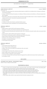 Thus the cv of a physician should showcase the needed qualifications and skill sets. Physician Assistant Resume Sample Mintresume