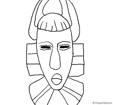 Your kids will increase their vocabulary by learning about different anima. African Mask Coloring Page Coloringcrew Com