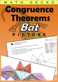 Triangle Congruence Theorems Picture Bat Theorems Math Task Cards Math Activities