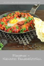 Menemen Turkisches Bauernfruhstuck Mein Wunderbares Chaos Rezept In 2020 Bauernfruhstuck Rezepte Menemen Rezept