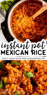 My Instant Pot Mexican Rice Recipe Is Such An Easy Side Dish The Whole Family Will Love Full Mexican Rice Recipes Instant Pot Dinner Recipes Side Dishes Easy