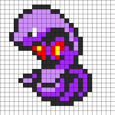 Arbok Pokemon Sprite Kandi Pattern Pokemon Bead Pokemon Cross Stitch Pokemon Sprites