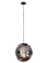 Marcel 400mm Pendant In Smoke Black Modern Black Pendant Lights Black Pendant Light Kitchen Glass Pendant Light