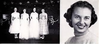 Homecoming court photos from 1953 yearbook