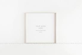 Frame Mockupmockupsquare Frame Mockupwooden Etsy Frame Mockups Poster Mockup Square Frames