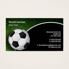 Click any business card design to see a larger version and download it. Soccer Football Sports Coach Business Card Zazzle Com In 2021 Sports Coach Soccer Soccer Inspiration
