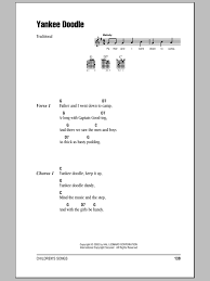 What are the words to yankee doodle? Yankee Doodle Sheet Music Traditional Guitar Chords Lyrics