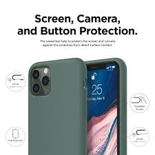 Διαθέσιμο σε 4 χρώματα και 3 παραλλαγές. Iphone 11 Pro Premium Silicone Case 5 8 Midnight Green Elago