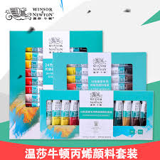 Usd 10 07 Windsor Newton Acrylic Paint 24 Color Set For Beginners 18 Color Acrylic Painting Bing Thin Wall Painting Textile Fiber Waterproof Not Easy To Fade Diy Hand Painted Stone Painting Pebble Painting Paint
