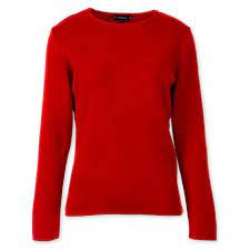 Pull en cachemire à manches longues, femme. Pull Ras De Cou Femme Rouge Voiles Et Voiliers