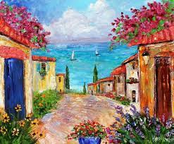 Maybe you would like to learn more about one of these? Original Oil Painting Lake Como Italy Landscape By Karen Tarlton Palette Knife Impasto Fine Art Impressionism Original Oil Painting Art Painting Lake
