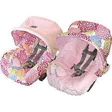 Itzy Ritzy Baby Ritzy Rider Infant Car Seat Cover In Fresh Bloom And Pink Minky Dot Love This Pattern Way Better Than Buying A New Carseat F Baby Besos