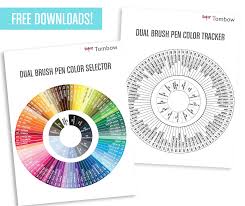 Free Downloads New Tombow Dual Brush Pen Color Tools