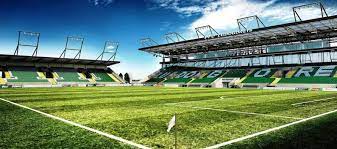 Huvepharma arena was the stadium where ludogorets welcomed its competitors during the group phase of uefa europa league during the 2017/2018 season; Ludogorets Stadium Huvepharma Arena Football Tripper