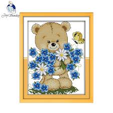 Check spelling or type a new query. Joy Sunday Cartoon Style Little Bear With Flowers Beautiful Cross Stitch Patterns Free Counted Needlecraft Supplies Online Joy Sunday Joy Sunday Cross Stitchcartoon Cross Stitch Aliexpress