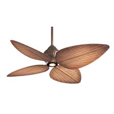The light fixture comes with this fan. F581 Orb Minka Aire Gauguin Ceiling Fan Oil Rubbed Bronze Tropical Style