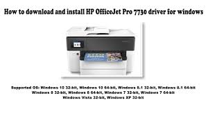Hp drivers and downloads for printers. How To Download And Install Hp Officejet Pro 7730 Driver Windows 10 8 1 8 7 Vista Xp Youtube