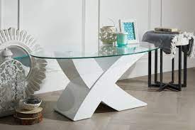 Oval white high gloss coffee table. Milano White High Gloss Coffee Table Furniturebox
