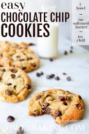 Easy Chocolate Chip Cookies Recipe Easy Chocolate Chip Cookies Simple Chocolate Chip Cookie Recipe Cookies Recipes Chocolate Chip