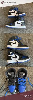 Air Jordan 1 Retro High Og Gs Royal Toe In 2020 Jordan 1 Retro High Air Jordans Womens Shoes Sneakers