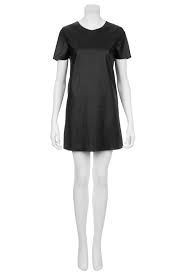 Leather Look T Shirt Dress Clothes Leather Look Dress Dresses