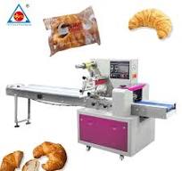 Automatic Bakery Food Cake Toast Cupcake swiss Roll Muffin Fruit Pie Flow  Pack Machine for Bakery