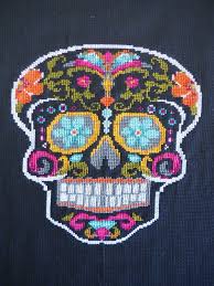 However in the end i decided to make one myself. Stitch An Amazing Sugar Skull For Dia De Los Muertos Cross Stitch