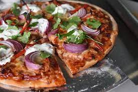 Tandoori Chicken Pizza Pizza Bread Recipes Recipe Tandoori Chicken Pizza Chicken Pizza Recipes