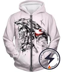 Our lines of anime merch are all based on all your favorite anime characters. Overlord Ainz Ooal Gown Cool Anime Character Sketch Promo White Zip Up Personalityone Anime Custom Hoodies Jacket