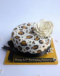 Wish a happy birthday with hallmark cards. Hand Painted Leopard Print Cake Karen S Cakes