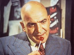 Shot in the chest by jim brown after telly jeopardizes the mission by turning the gun on jim and firing wildly. Biography Of Telly Savalas Actor Who Played Kojak