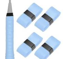 Badminton Racket Grip Tape 3-Pack | Sweat Absorbing Antiskid Handle Wraps |  Durable Multi-Layer Breathable Overgrip Straps | White | Enhanced Comfort  ...