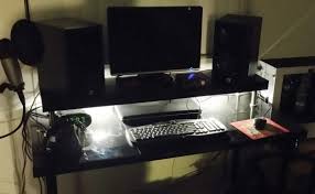 Work In Progress Black To Basics Music Studio Desk Ikea Hackers