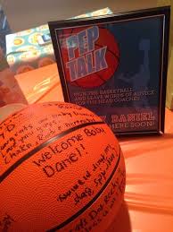 A basketball baby shower allows for a fun atmosphere that the guests will love. Basketball Theme Baby Shower Basketball Baby Shower Basketball Theme Baby Shower Sports Baby Shower