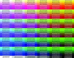Pin By Kelli Fortier On Coloring Pages Color Chart Hexadecimal Color Html Color Codes