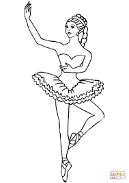 Barbie ballerina coloring page from ballet category. Ballerina Barbie Coloring Ballerina Colouring Pages For Girls Novocom Top