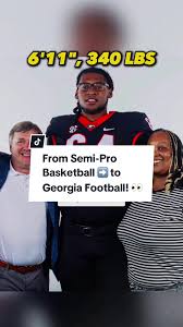 Jah Jackson went from Semi-Pro basketball….to Georgia Football! 👀🤔  #football #ncaafootball #collegefootball #cfb
